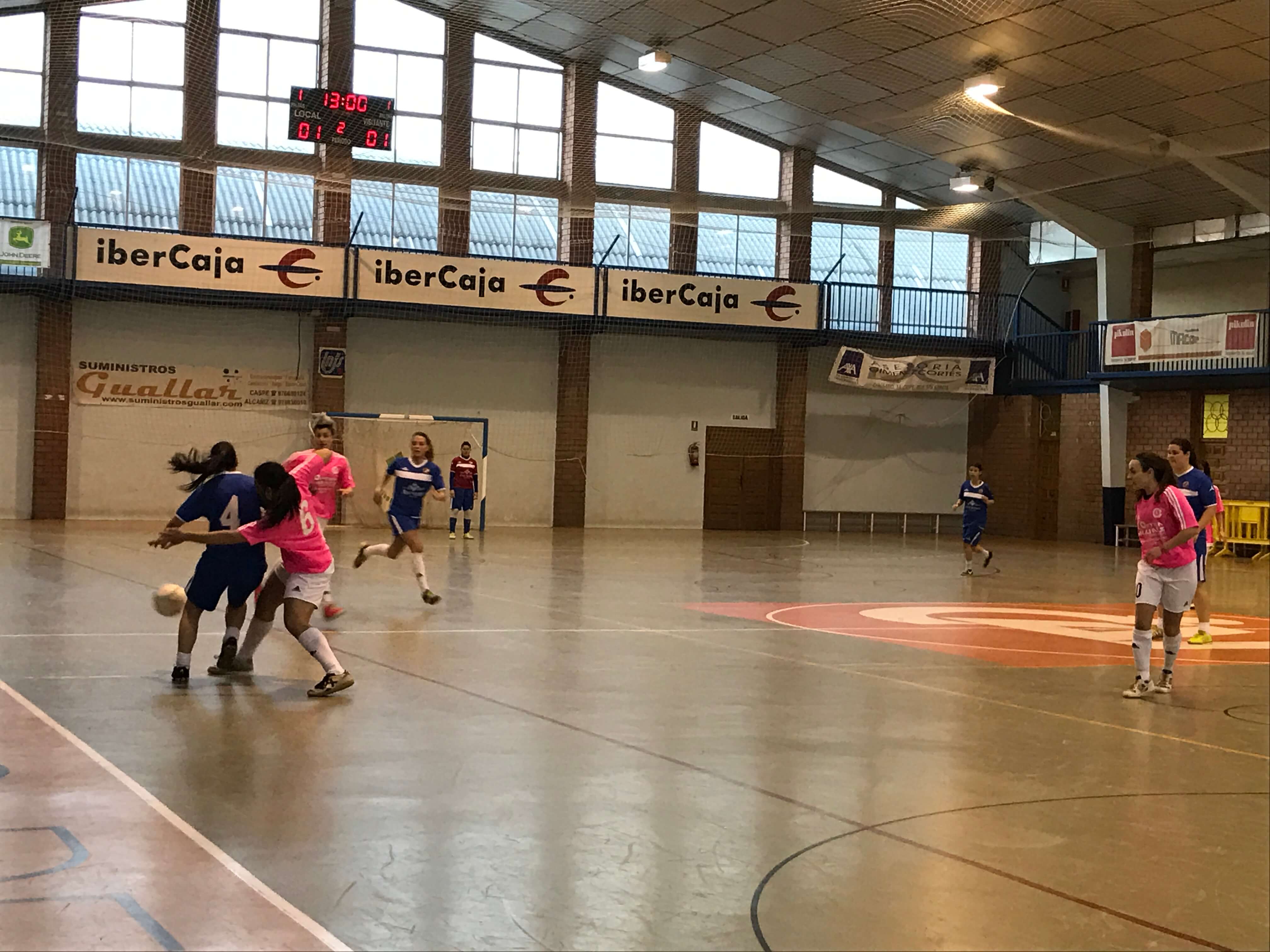 Partido de gran tensión entre el Polideportivo y el Alagón el sábado en Caspe.