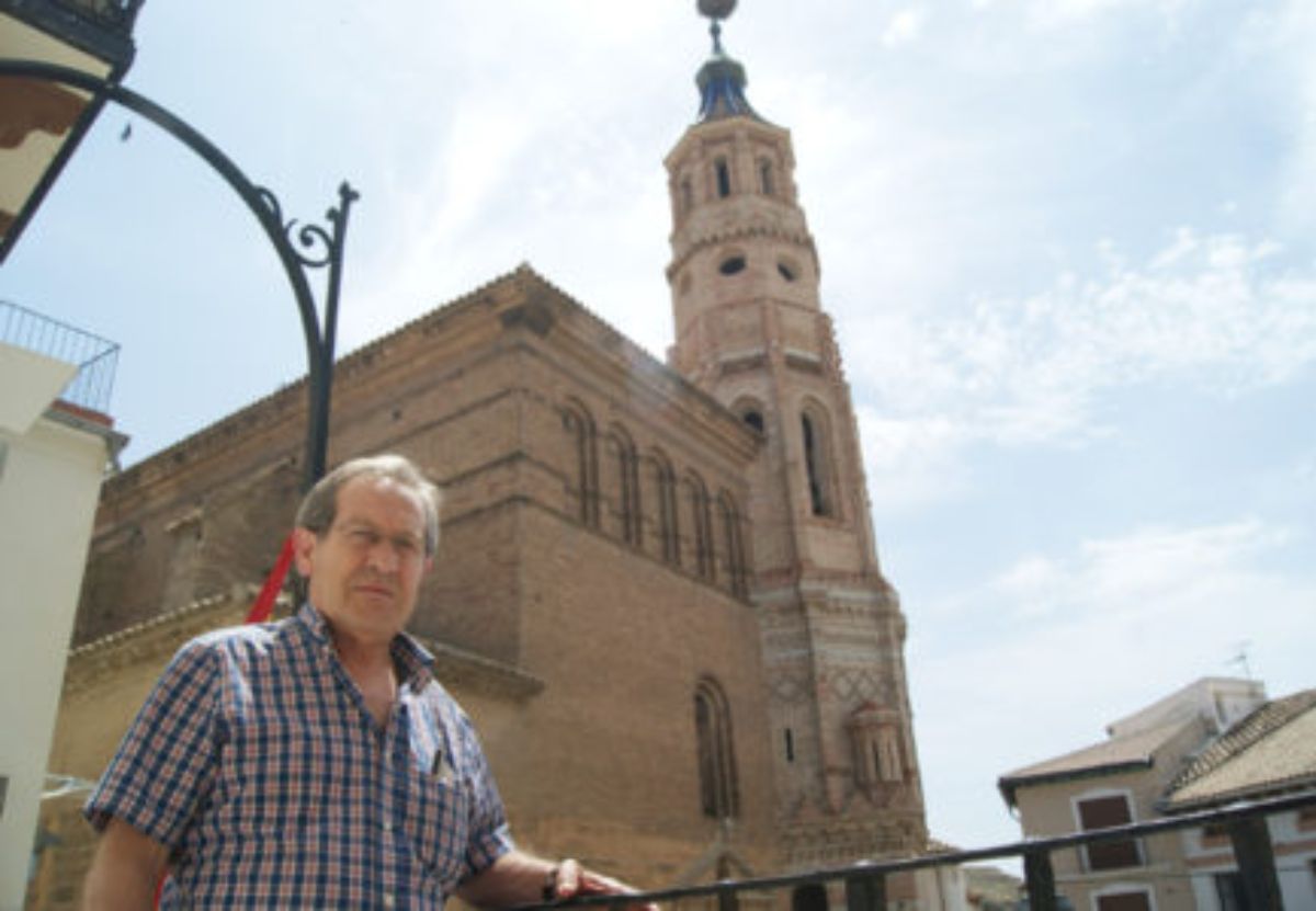El alcalde de Albalate en la localidad