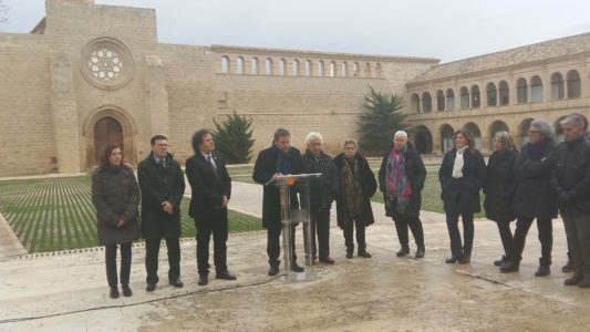 la visita institucional al monasterio de Rueda