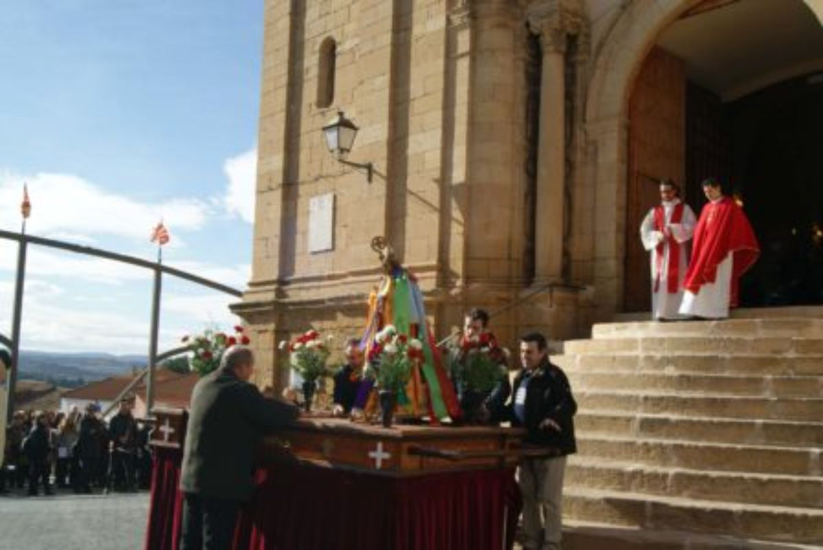 salida de San Blas en Chiprana