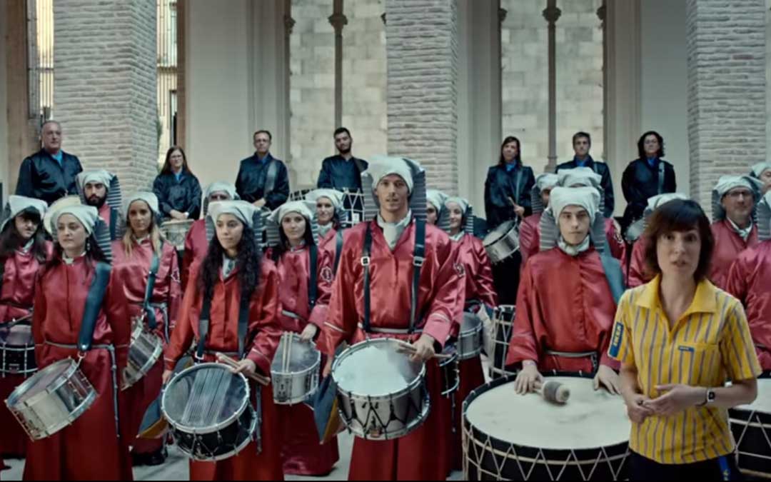 Los tambores de la Oración en el Huerto de Teruel a los que se presenta como la "ruta del tambor y bombo de Teruel"