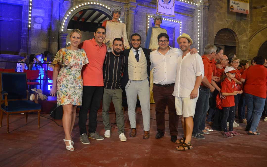 Placzkowska, Jariod, Caballero, El Chapi, Soriano y Lahoz, ya de calle después de la actuación