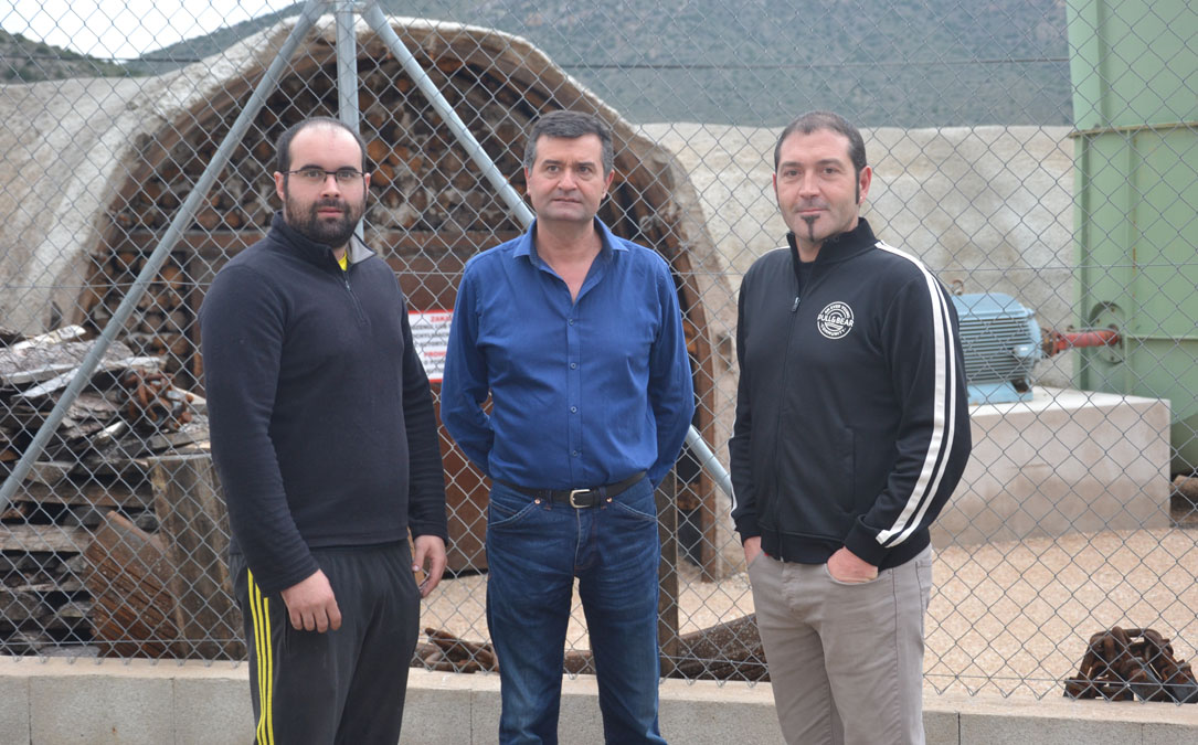 Álvaro, Joaquín y Sergio este viernes en Ariño