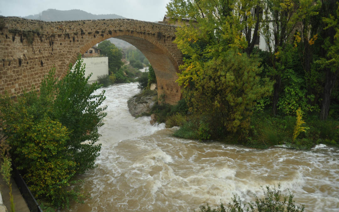 El río Matarraña en su nacimiento, en Beceite, registró precipitaciones de más de 160 litros por metro cuadrado