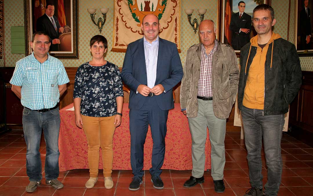 De izqda. a dcha., Baquero, Blanco, Gracia, Domingo y Gil