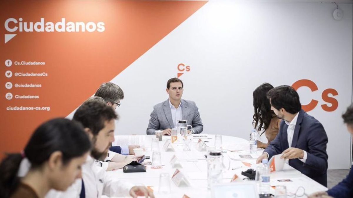 Ejecutiva de Ciudadanos en Madrid, ayer