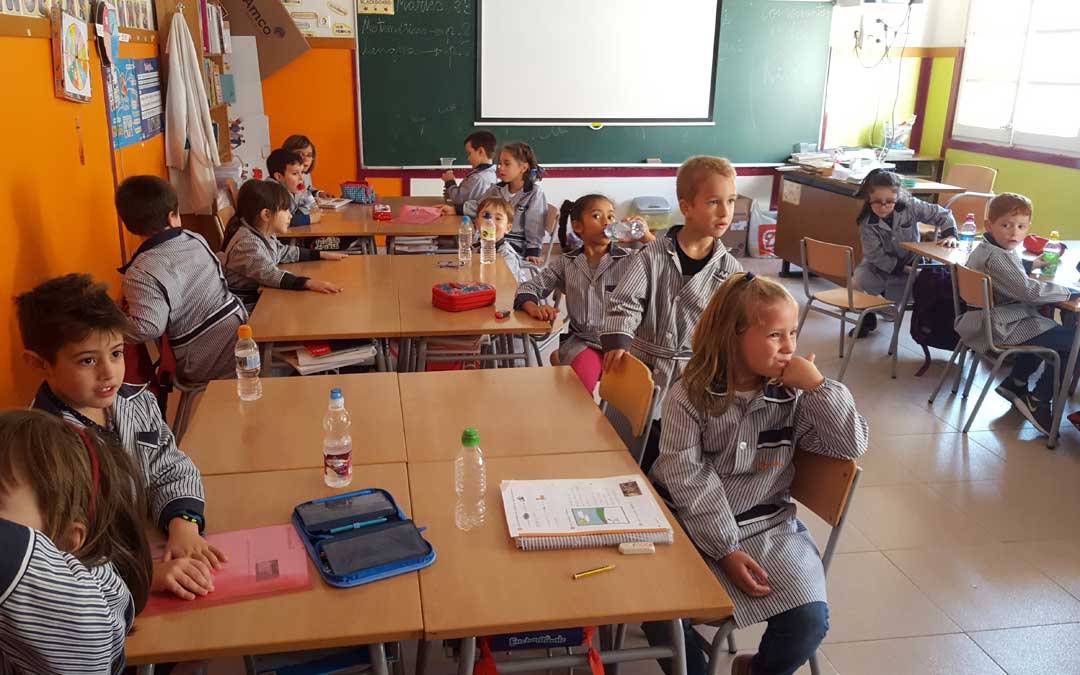 Foto de archivo de una clase de Escolapios este martes