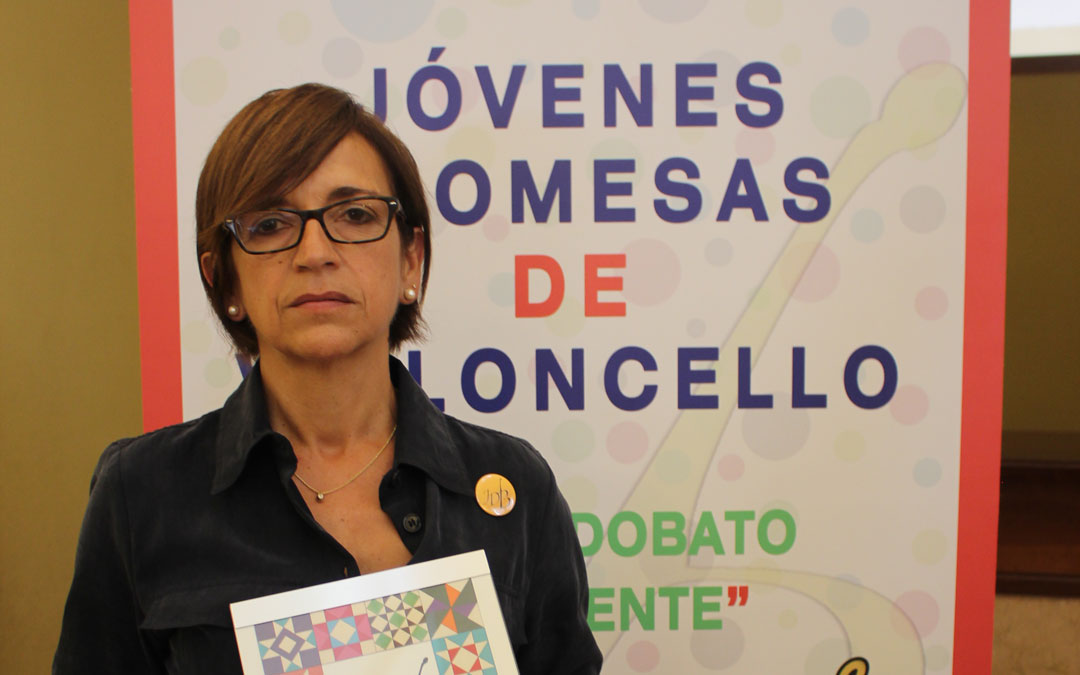 Paz Benavente este domingo en el teatro.