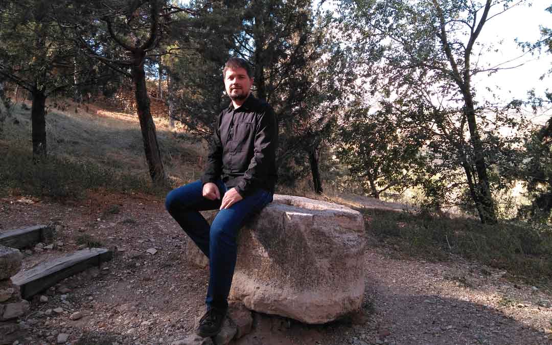 José Manuel Salvador en el Paseo de San Pedro de Ejulve este fin de semana. la comarca