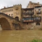 Río Matarraña a su paso por Valderrobres la mañana del viernes. J.L.