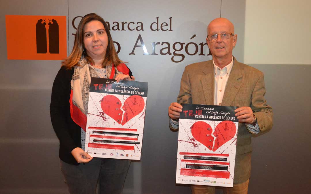 La consejera de Servicios Sociales, María Ariño; y el presidente, Manuel Ponz, este jueves
