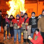 algunos de los portadores de los tederos antes de empezar la santa encamisada