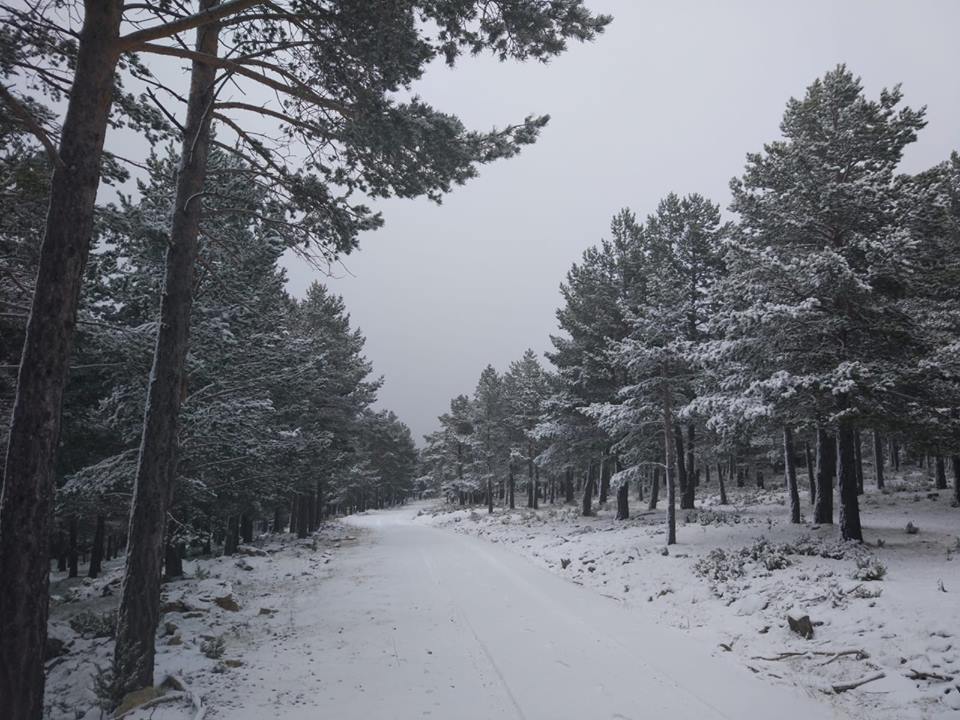 Las nevadas llegaron el domingo a varios puntos del territorio como al Maestrazgo. Foto: Turismo Cantavieja