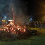 Fuego la noche del sabado en fayon