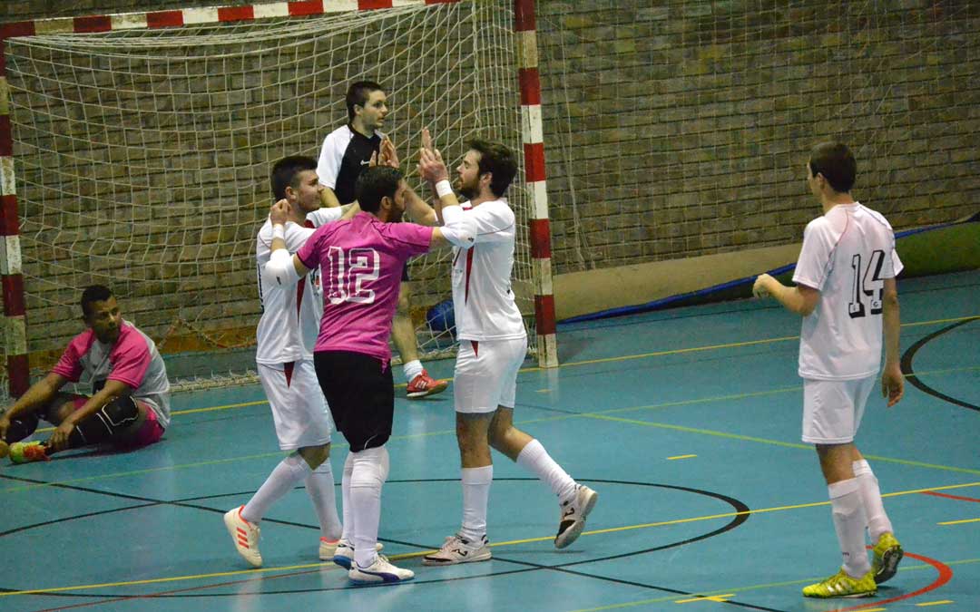 Imagen de archivo de un partido del Intersala Alcañiz en enero de 2019./ L.C.