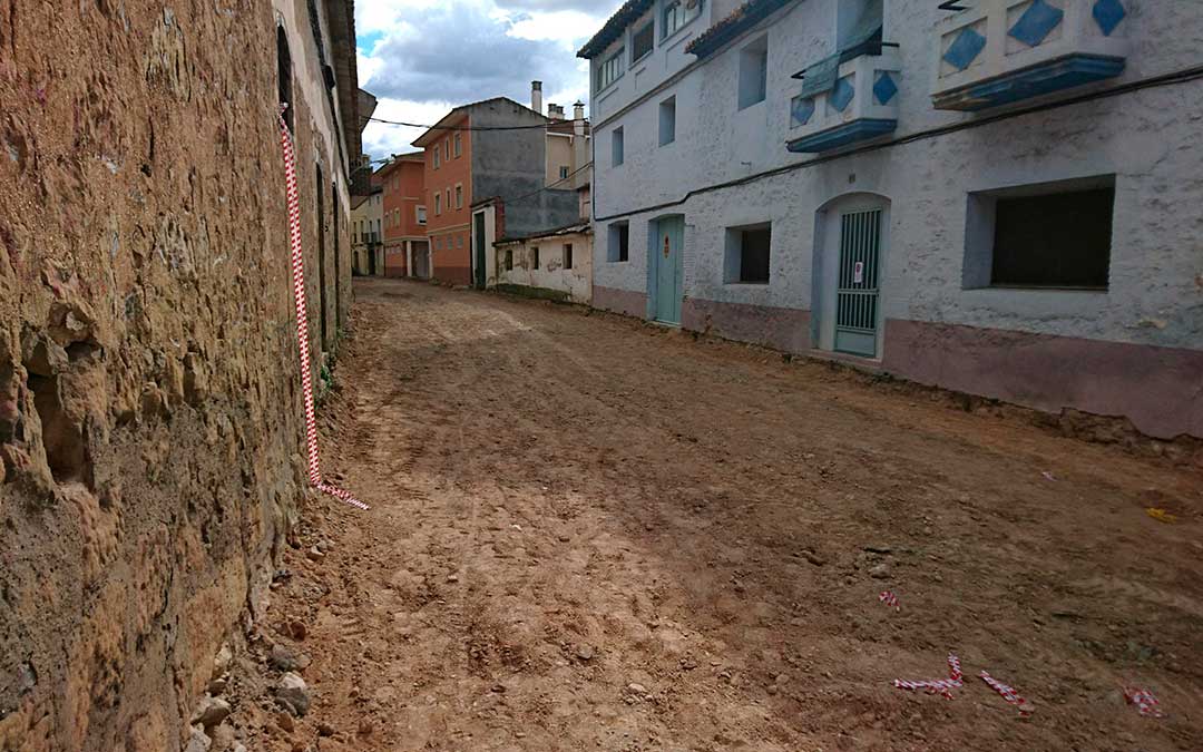 Imagen actual de la calle Teruel de Caspe.