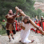 Jesús durante su segunda caída de la tarde.