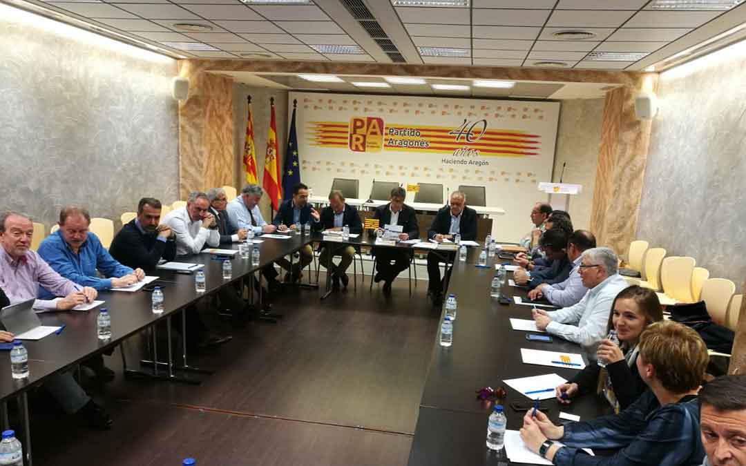 Ejecutiva del PAR de este martes en la que se ha decidido las candidaturas a las Cortes