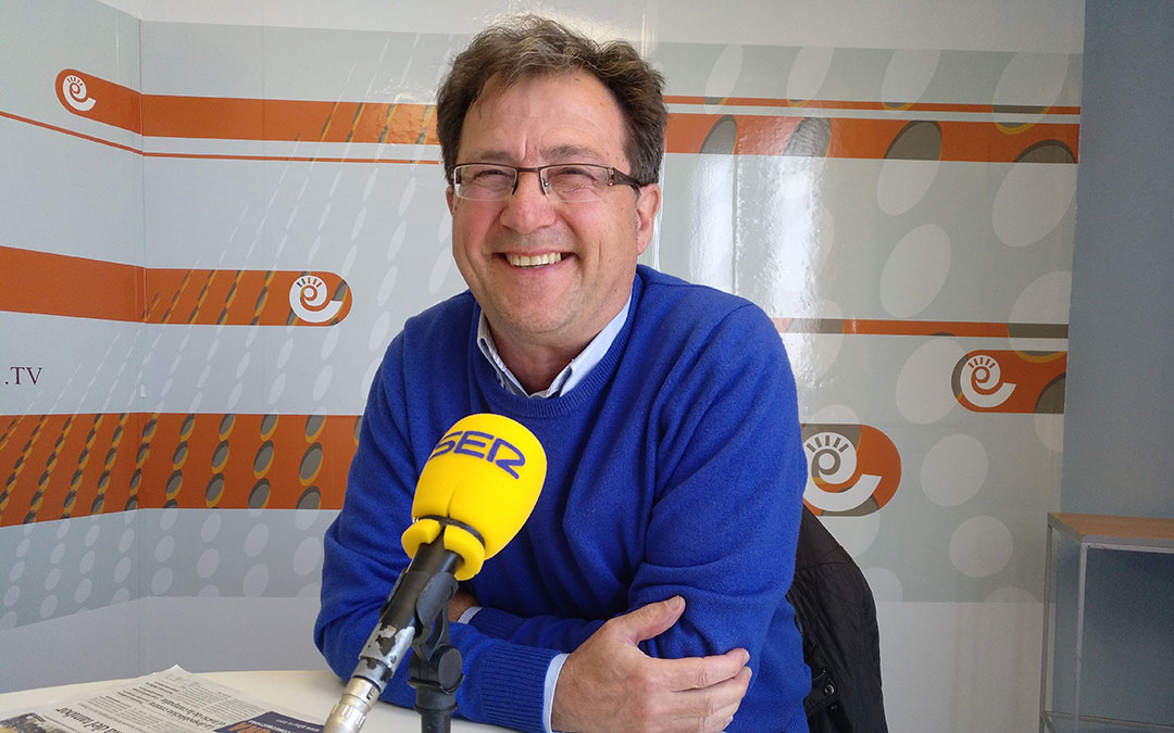 Pascual Ferrer, en el espacio de la Semana Santa de Híjar.