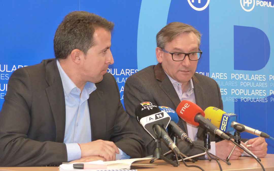 Joaquín Juste y Alberto Herrero, este martes, en rueda de prensa