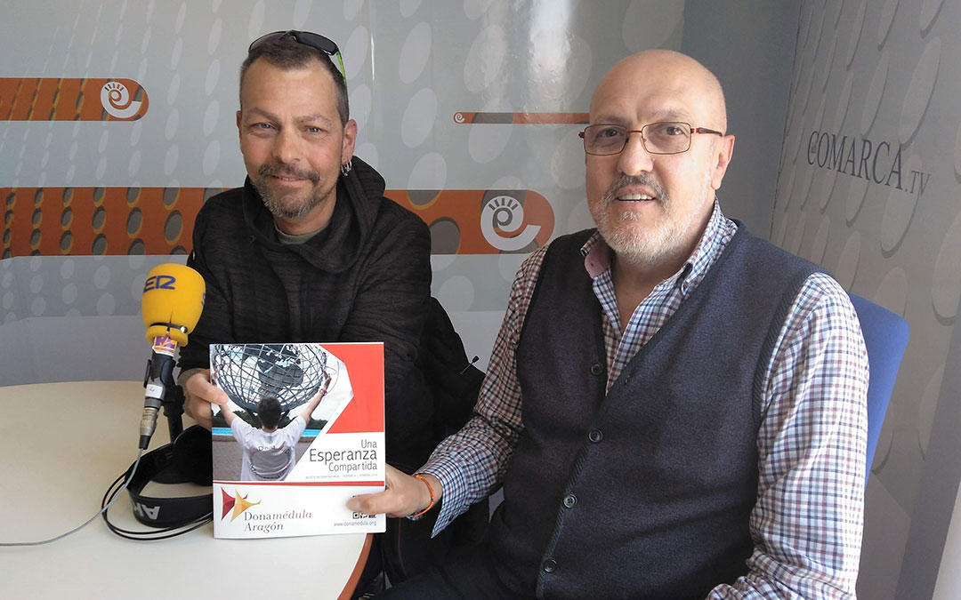 rafa esteruelas e ignacio torrubia de dona medula aragon tras una entrevista en radio la comarca