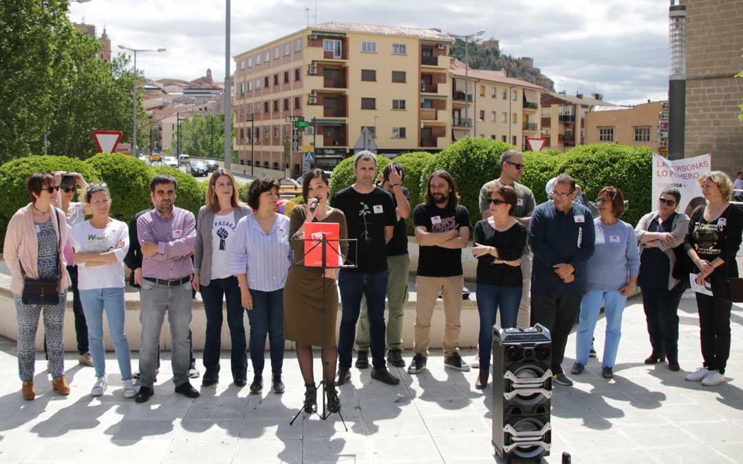 La cabeza de lista de IU, María Milián, ha presentado este sábado el programa municipal del partido.