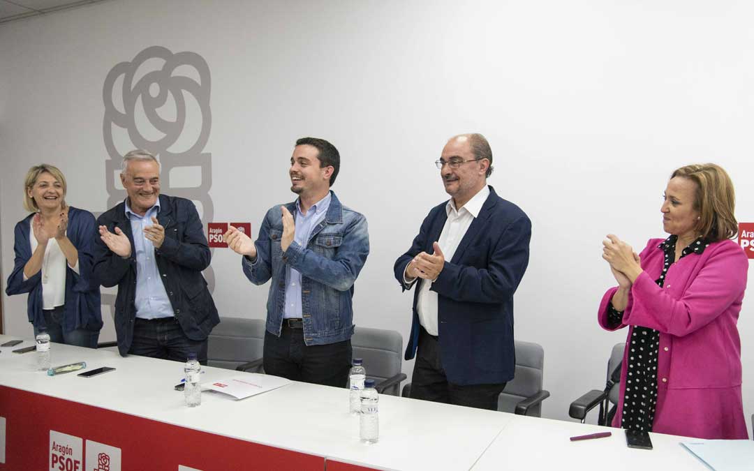 presidida por el secretario general, Javier Lambán, este martes. Foto: PSOE