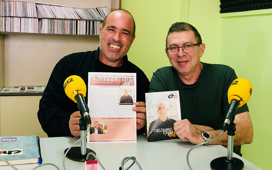 Comenzamos con el ESPACIO DE ELECCIONES 2019 con la presentación de la candidatura de Chunta Aragonesista al Ayuntamiento de Caspe. Nos visitan Rafael Guardia y Rafael Lumbreras. También contamos con el Espacio Jurídico Medina, donde la abogada Antonia Medina nos explica temas de actualidad como el registro horario y la declaración de la renta.