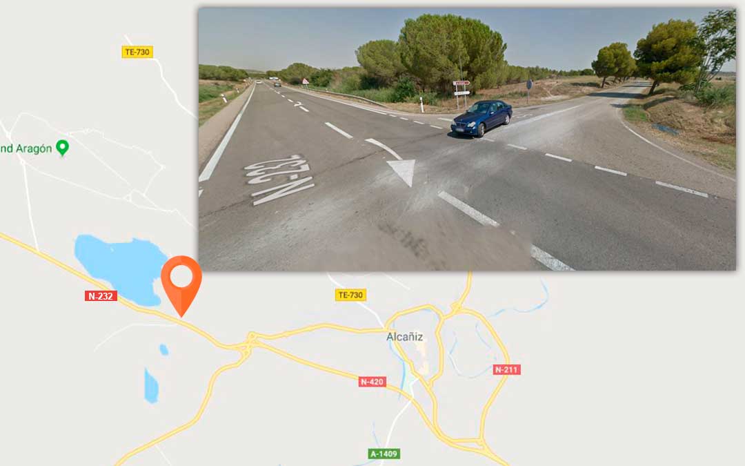 Zona en la que ha tenido lugar el accidente.