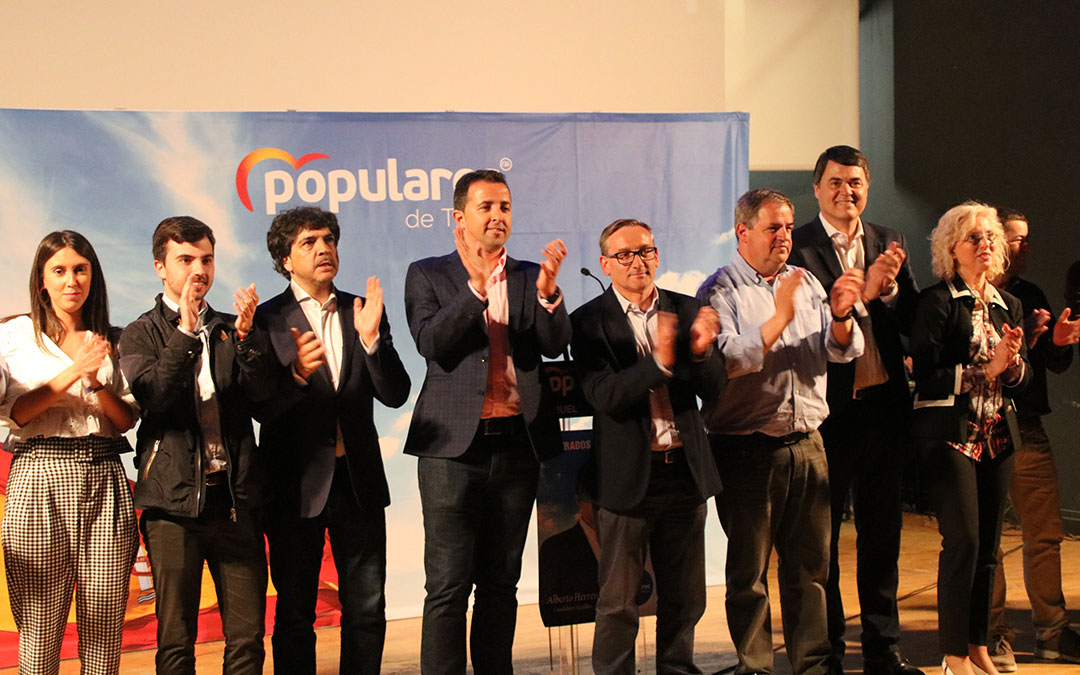 mitin pp calanda campana electoral joaquin juste alberto herrero