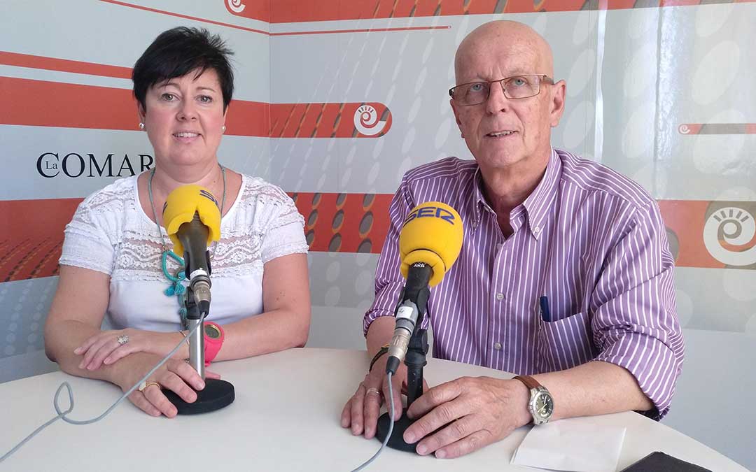 Ana Belén Andreu, vicepresidenta; y Manolo Ponz, presidente de la Comarca del Bajo Aragón.