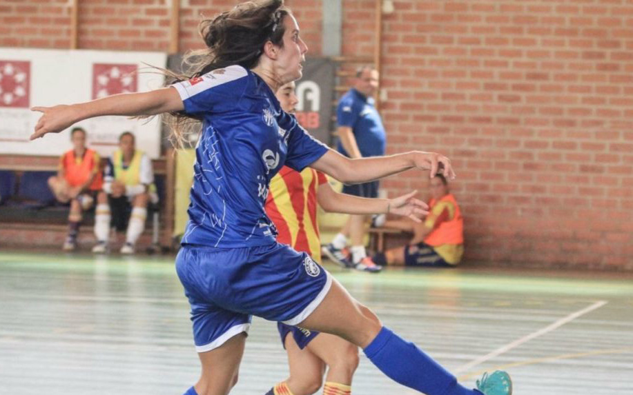 La jugadora durante uno de sus partidos