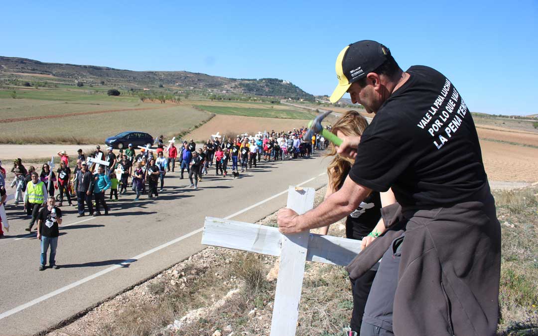 Una de las protestas de las subcontratas que siguen sin saber qué será de los empleados una vez cierre la Térmica. / L. Castel