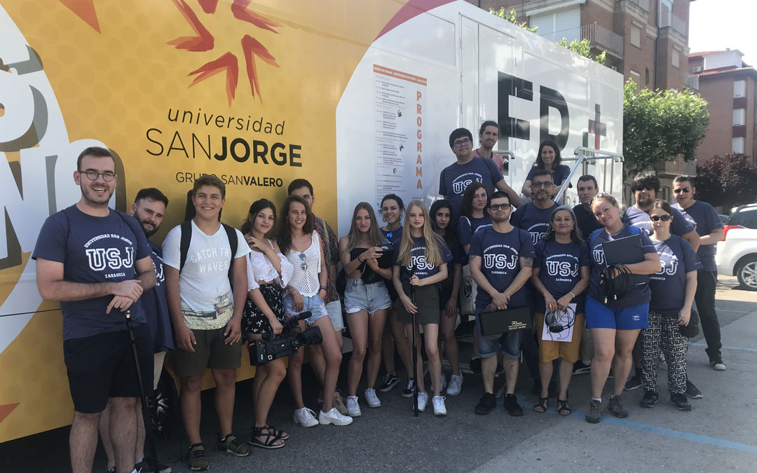 Alumnos que asistieron a los cursos organizados por la Universidad de San Jorge. // La Comarca