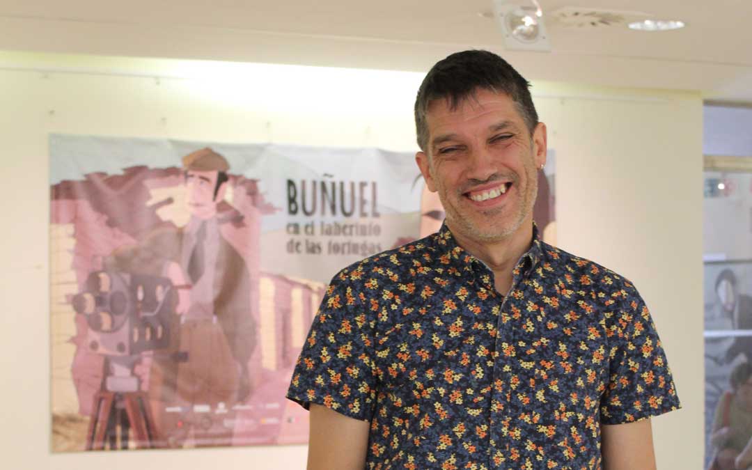 Josetxo Cerdán, director de Filmoteca Española, en el Festival Internacional Buñuel Calanda. / B. Severino