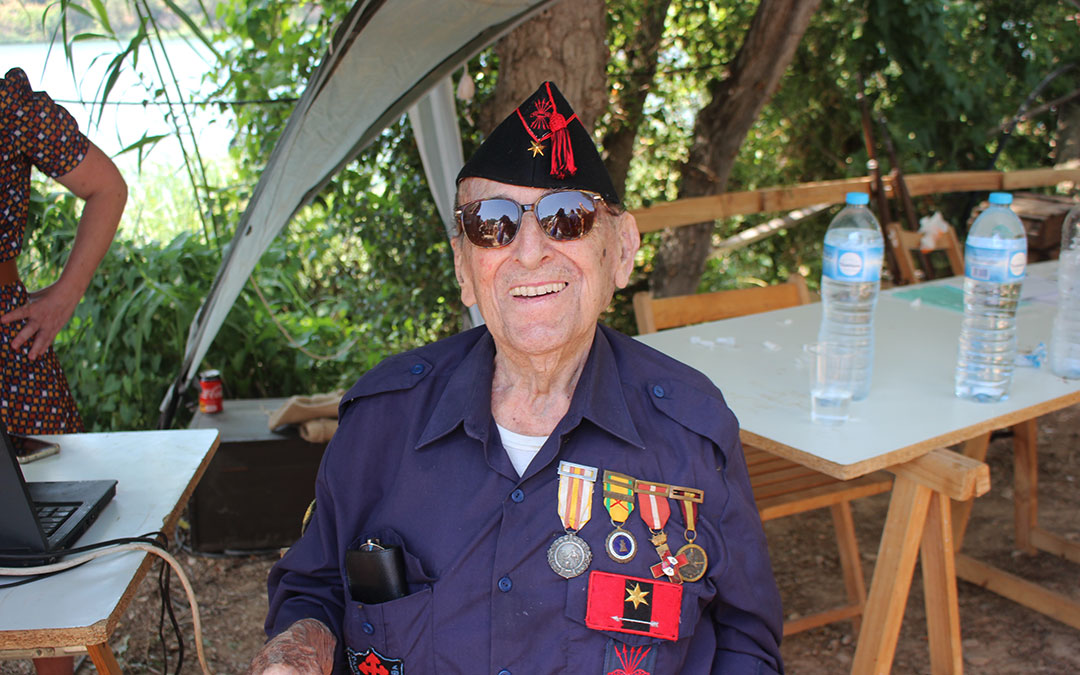 Germán Visús, excombatiente de la Batalla del Ebro.
