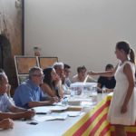 Una de las nuevas consejeras de C’s, Ana María Jarque, durante la votación.
