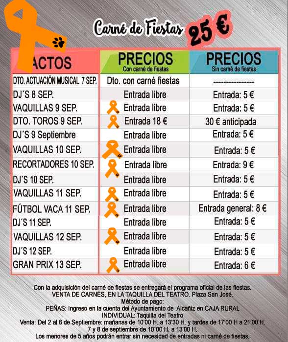 carne fiestas alcaniz actos taurinos podemos