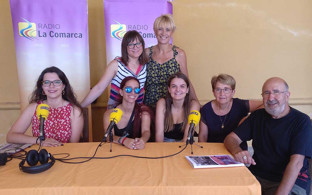 Participantes del programa especial emitido desde Mirambel con motivo de sus fiestas.