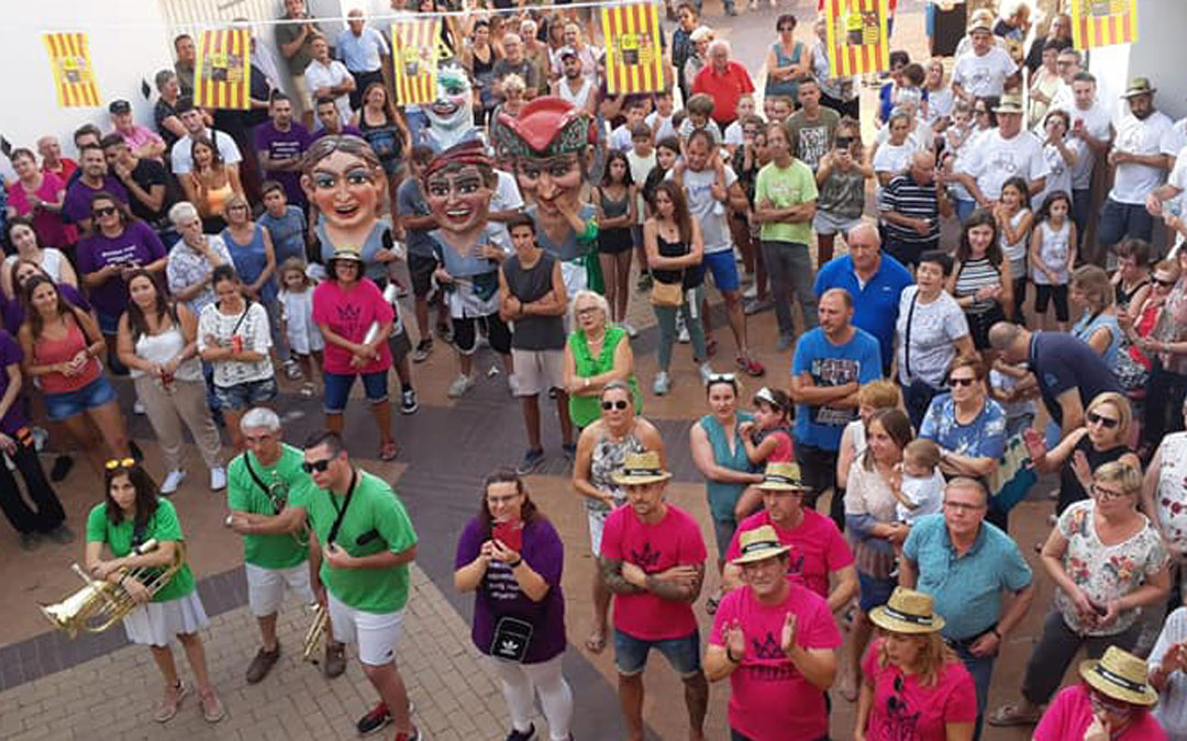 Imagen de archivo del chupinazo de las fiestas de Crivillen de 2019/ Marta Sancho