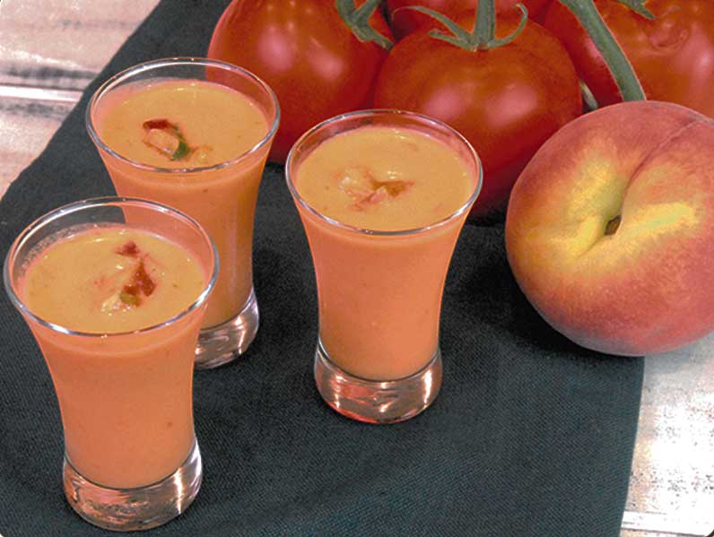Gazpacho de melocotón