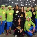 La Comisión (Peña Kalentón), en la fiesta temática sobre el espacio. / Lucía Peralta