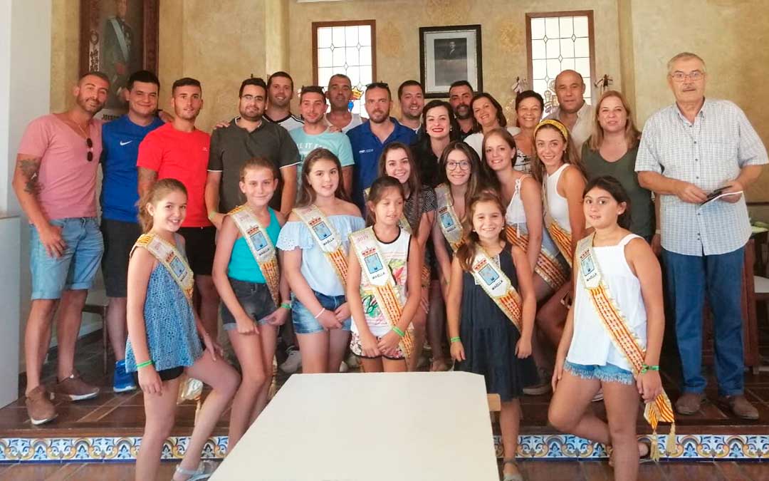 Participantes del programa especial en Maella.