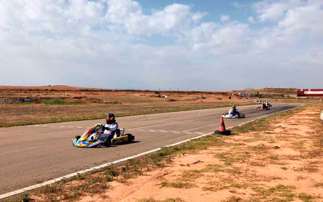 Prueba de la Copa de Aragón de Karting en Samper de Calanda./ Fada.