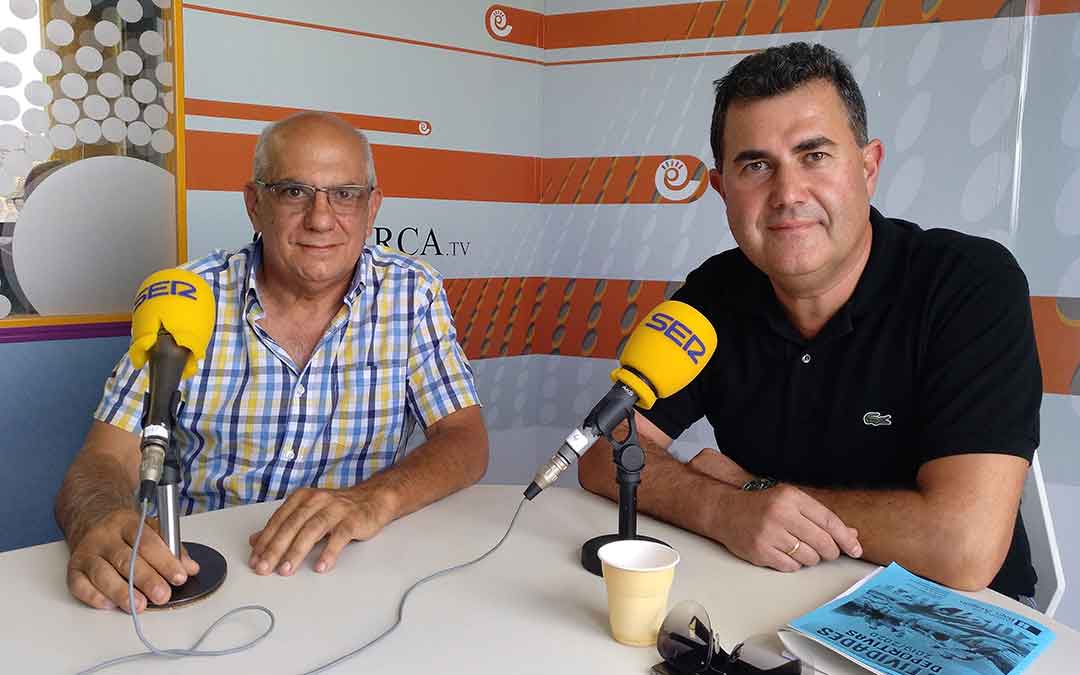 José Manuel Insa y Eduardo Orrios en el espacio de la Comarca del Bajo Aragón.
