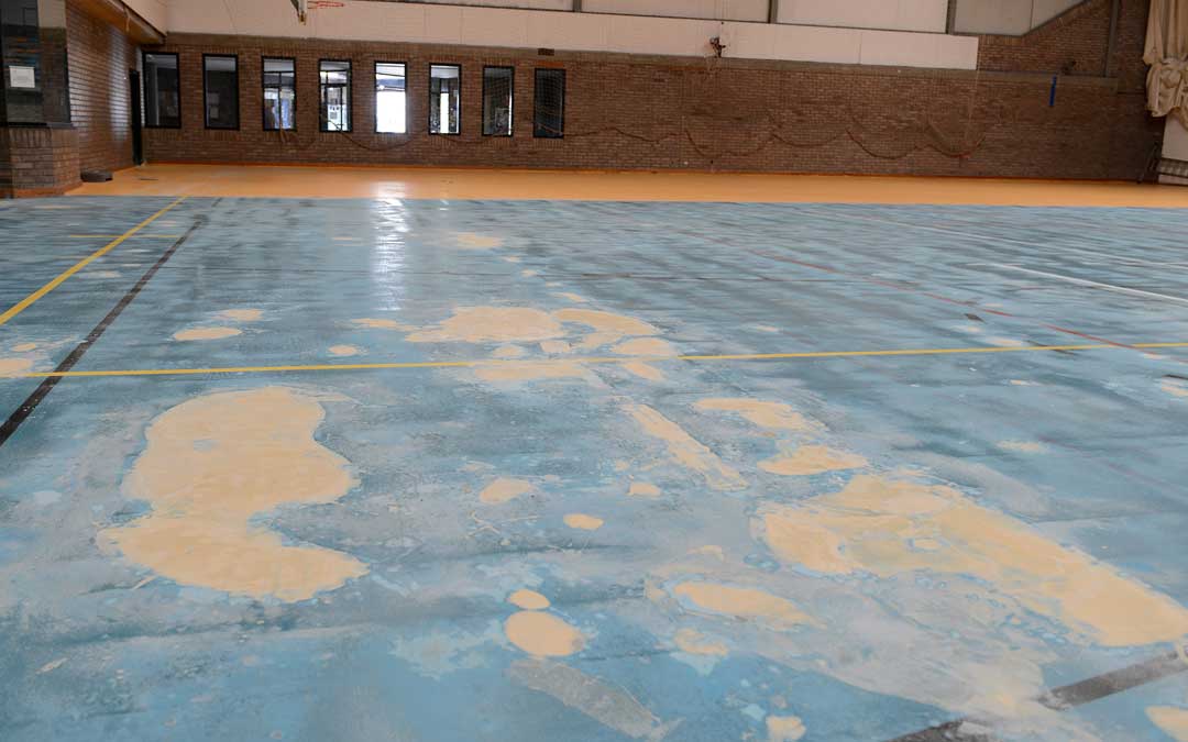 Estado actualmente del pavimento de la pista azul / Ayto. Alcañiz