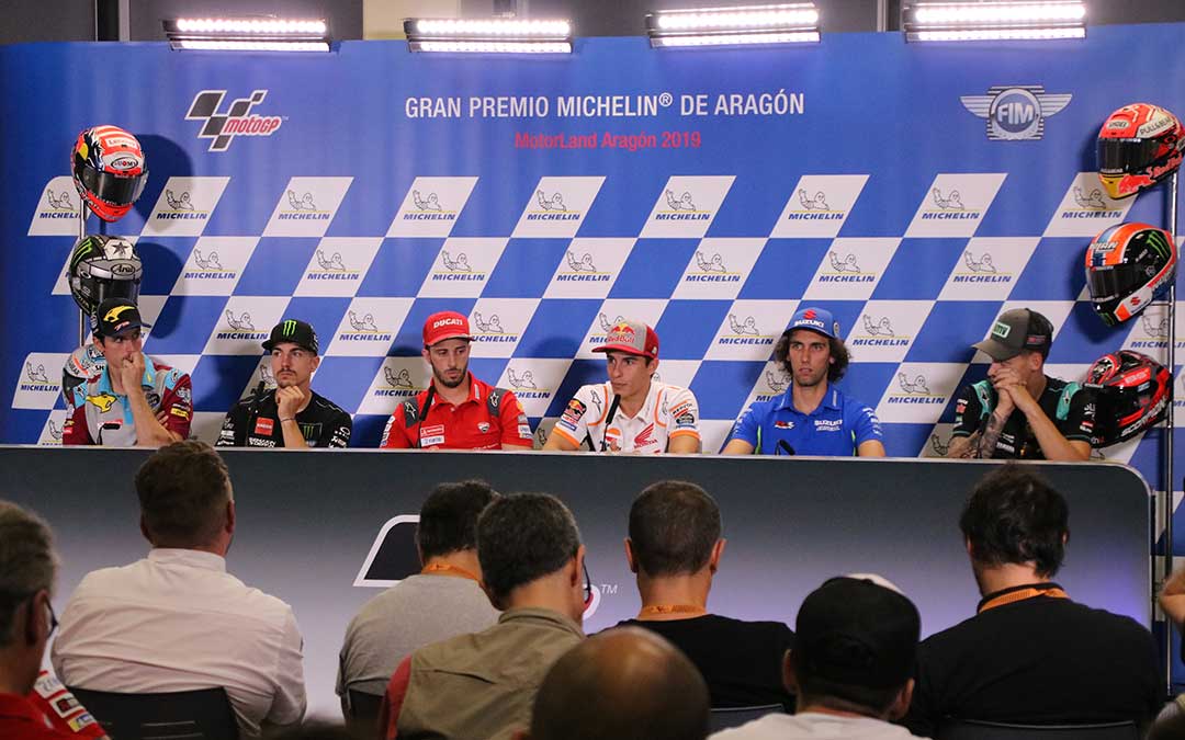 rueda de prensa moto gp motorland aragon