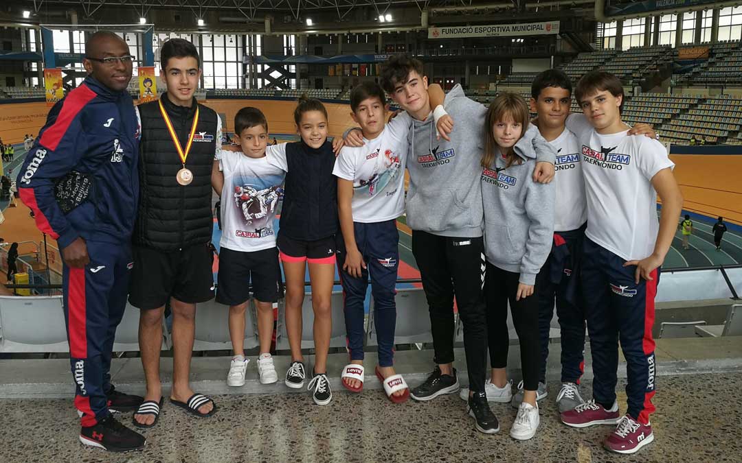 Componentes del Club Cabral Team que estuvieron presentes en Valencia