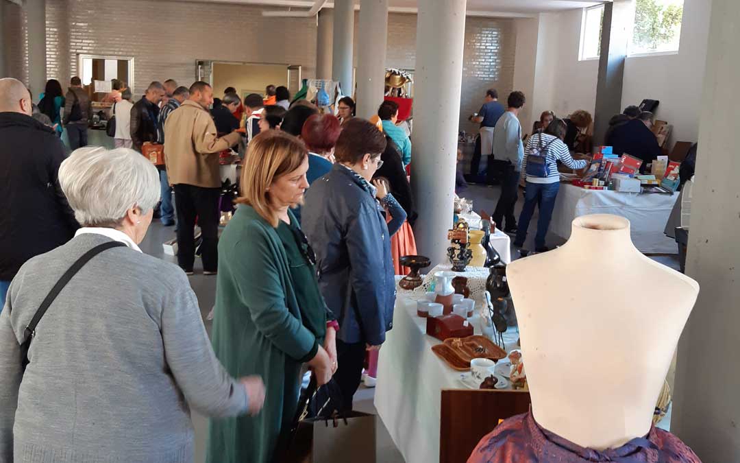 Rastrillo de Manos Unidas en Alcañiz, en su edición de 2019. / B. Severino