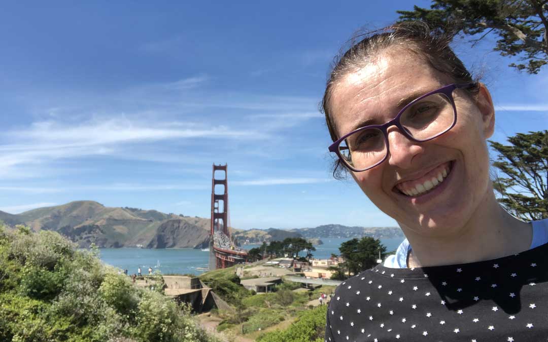 Ana Belén Griñón investiga en la Universidad de Stanford, situada en Silicon Valley, muy cerca de San Francisco (en la imagen, en el Golden Gate).